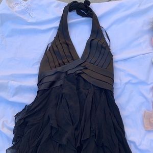 BCBGMaxAzria halter dress w/ low back.